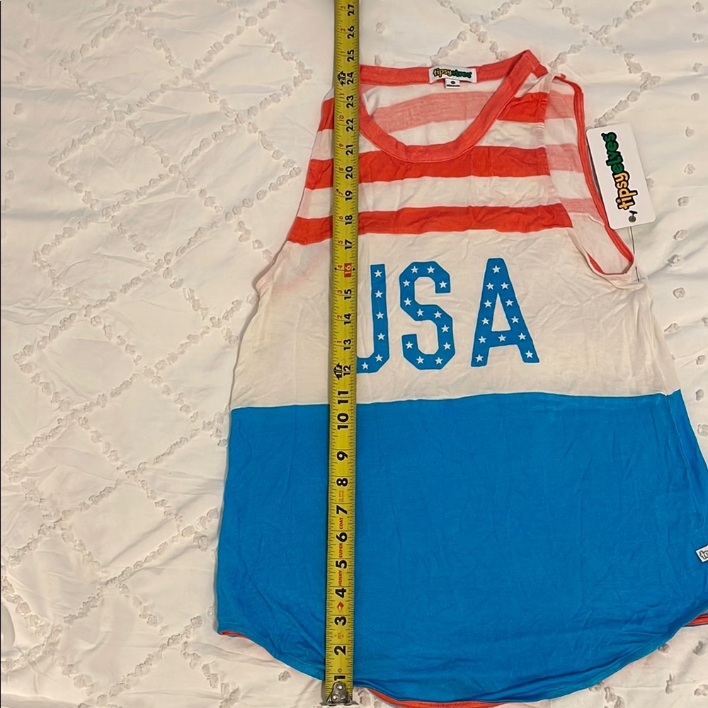Tipsy Elves Red, White, and Blue USA Tank Top - Picture 7 of 7